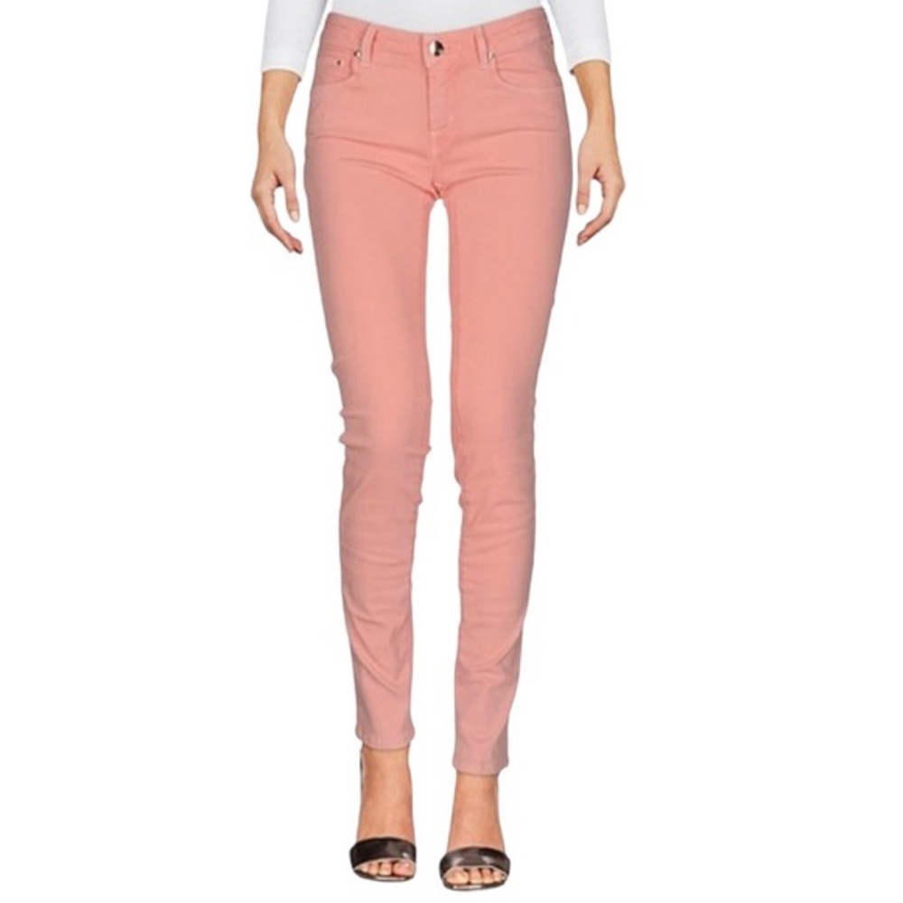 Eileen Fisher Peach Organic Cotton Stretch Skinny Lean Jeans